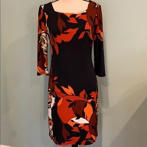 Fall Inspired 3/4 Sleeve Black Knit Dress